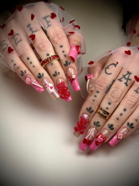 Custom nail art by Debh Nails in Louisville, KY